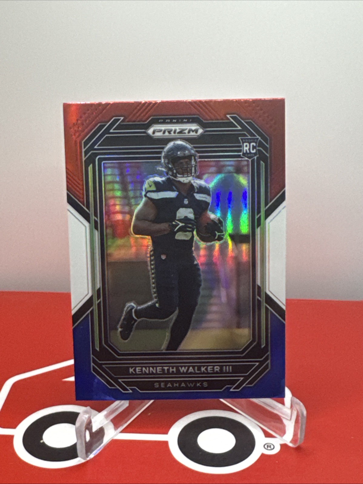 2022 Panini Prizm - Rookie Seattle Kenneth Walker III #318 Red White & Blue