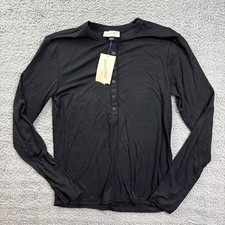 Universal Thread Shirt Womens Large Black Lon...