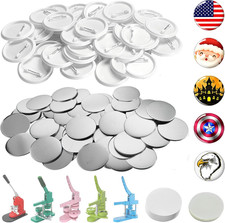 3 Inch /75Mm Blank Button Supplies round Badges Buttons Parts for Button Maker 7