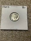 1960 D Roosevelt Dime BU Uncirculated Mint State 90% Silver 10c US Coin