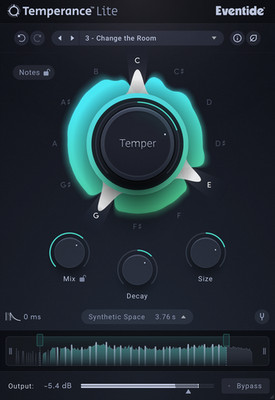 Eventide Temperance Lite | Modal Reverb Plug-in (Seriennummer)