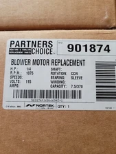 901874 Nortek Blower Motor 1/4HP 1075RPM 115v