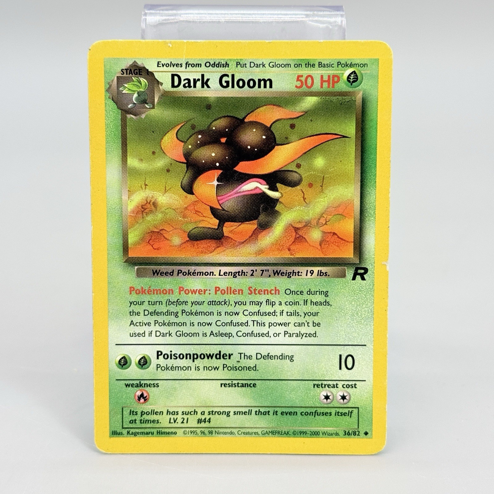 Dark Gloom 36/82 Team Rocket Unlimited Pokemon Card MP