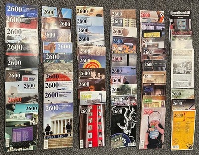2600 The Hacker Quarterly Massive 52 Issue 1998-2013 Vol 15-29 + Blacklisted 411