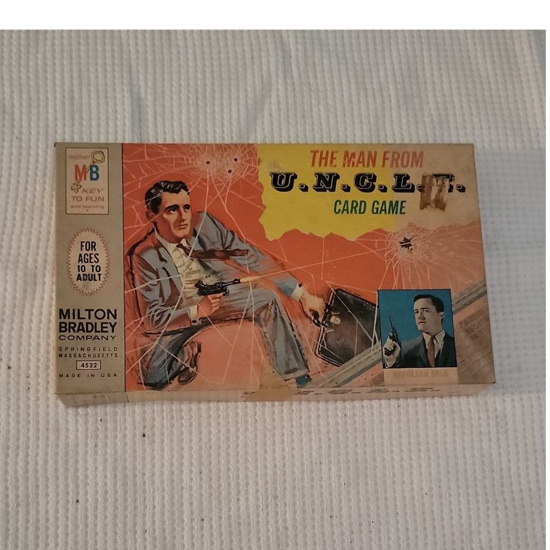 Milton Bradley 1966 The Man From U.N.C.L.E. Spy Card Game 2 Players