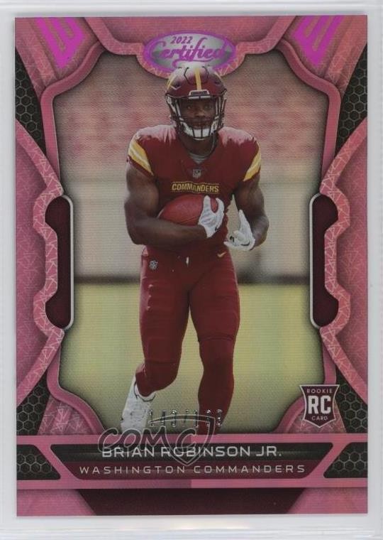 2022 Certified Rookies Mirror Pink 143/199 Brian Robinson Jr #123 Rookie RC 2a9