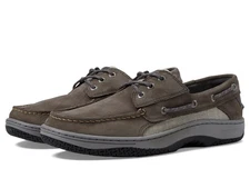 Sperry Mens Shoes Men's Billfish 3-Eye Boat Shoe, Grey Nubuck, 8.5