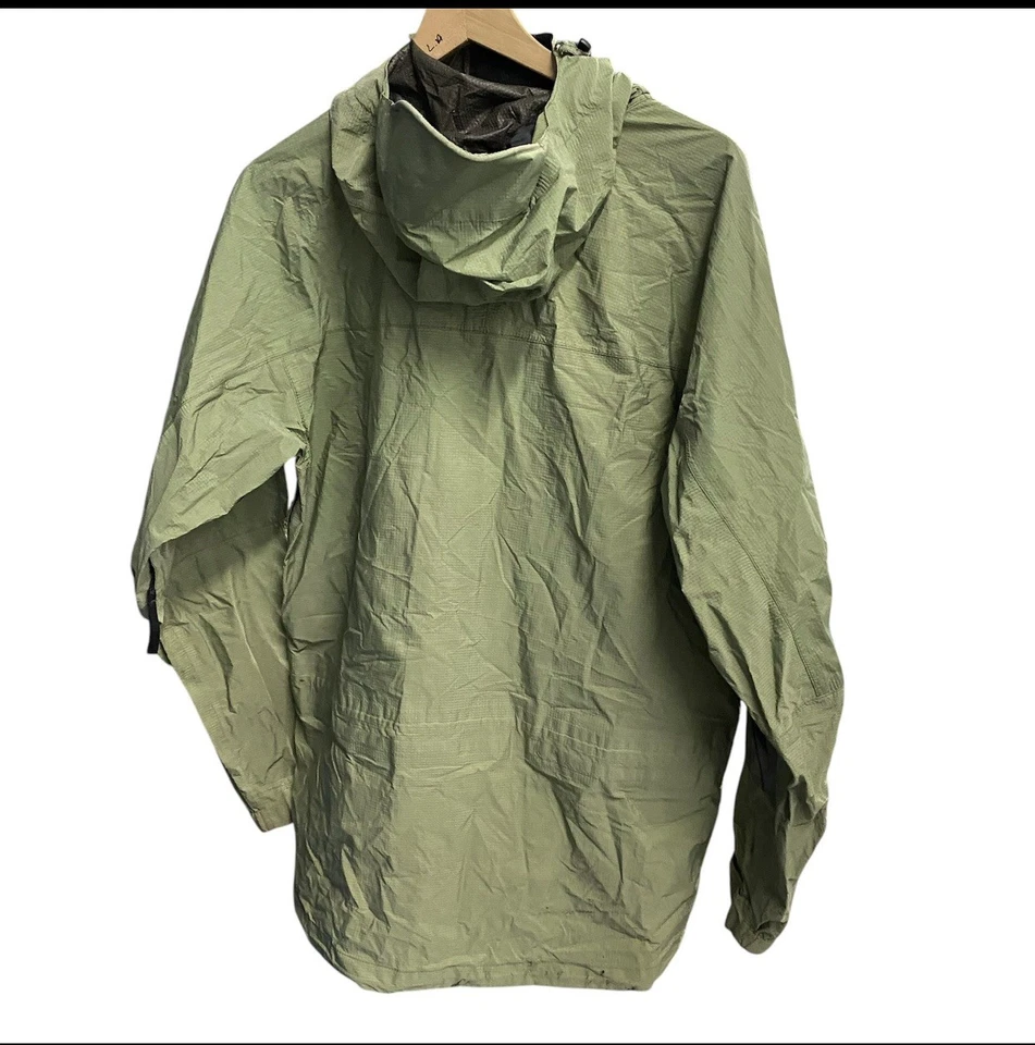 Chaqueta De Colección Mountain Hardwear Gore Tex lg Verde Negra Cremallera Completa Parka Invierno Foto 3 de 3