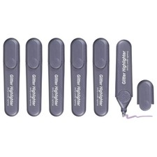 PATIKIL Glitter Highlighters, 6 Pack Sparkly 1 Count Pack of 6 , Dark Purple