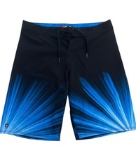 Micros Blue Black Blues Tie Board Shorts Boys Swim Trunks Size 16