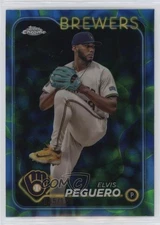 2024 Topps Chrome Update Blue & Green Lava Lamp Refractor /125 Elvis Peguero