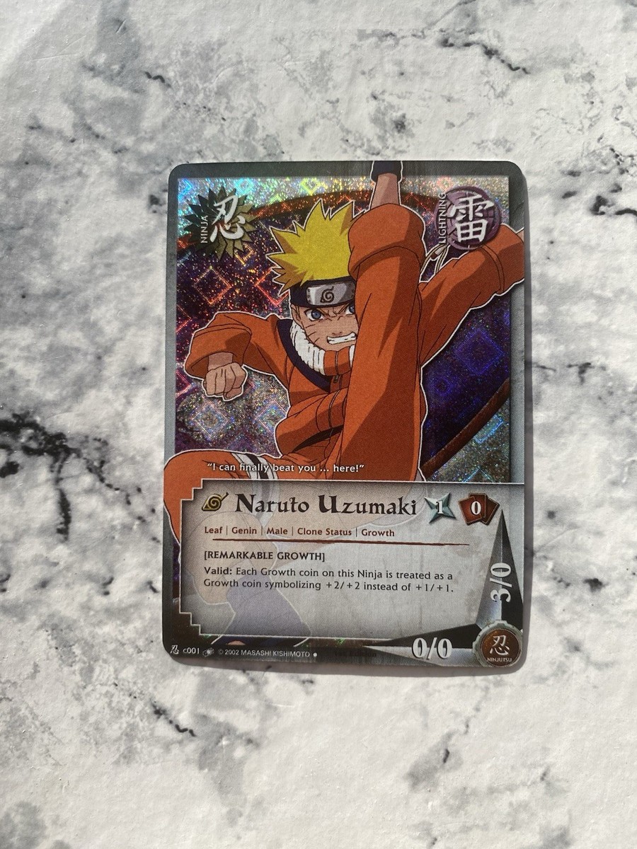 NARUTO ナルト トレーディングカード No.48 Naruto Uzumaki - N-C001 Diamond Foil Quest Power 1st Ed Naruto