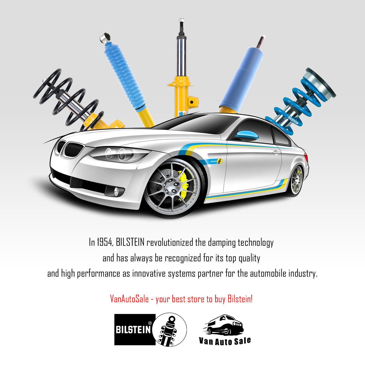 Bilstein Kit 2 Front B6 HD Shocks for 1971-1985 Rolls-Royce Corniche 4WD