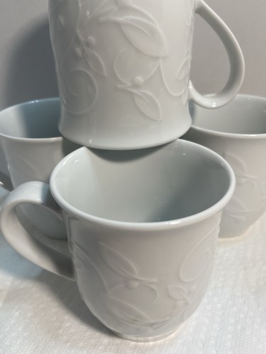 Set of 4 Dansk Floating Leaves Coffee Mugs - 1693 - Picture 4 of 8