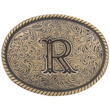 Western Belt Buckle for Men - Initial Letter ABCDJRM to Z Cowboy Belt Buckles...