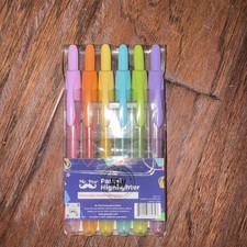 Mr. Pen Retractable Pastel Highlighters, Six Pack