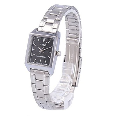 Casio LTP-V007D-1E Analog Quartz Watch Black Steel Ladies