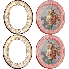 3D Embossed Wax Seal Stamp,  Frame Relief Carve Wax Sealing Stamps, Frame Waxsta