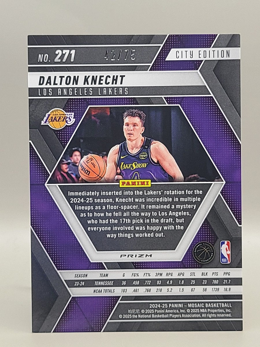 2024-25 Panini Mosaic #271 Dalton Knecht Bronze Mosaic #/75 | eBay