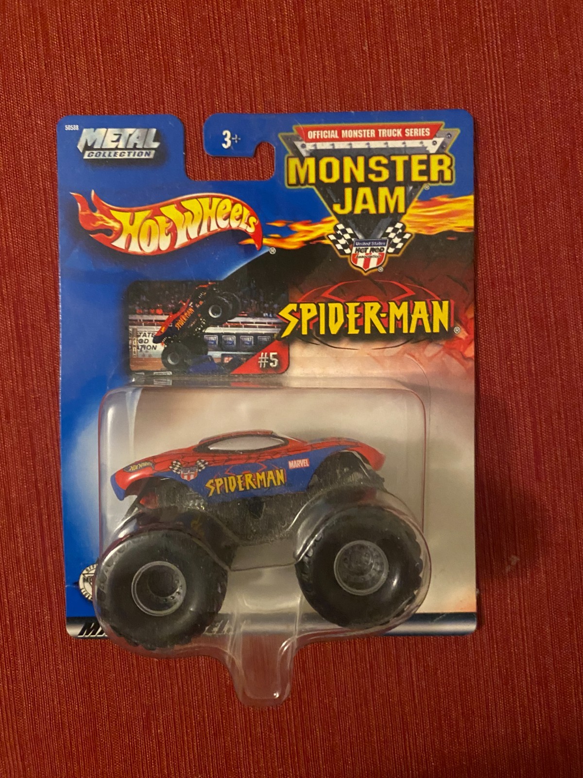 2002 Hot Wheels Monster Jam Spider-Man #5  Metal Collection 