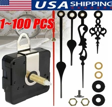 DIY Clock Parts Movement Quartz Mechanism Wall Replacement Repair Tool Hands Kit