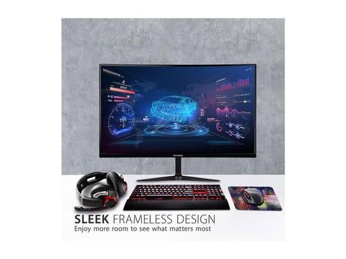 ViewSonic VX2718-2KPC-MHD 27 Inch WQHD 1440p 180Hz 1ms Curved Gaming Monitor - Picture 3 of 5