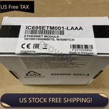 Emerson IC695ETM001-LAAA Ethernet Module for RX3i PLC NEW in Box US Free TAX