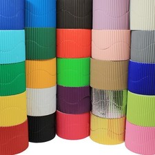 Border Roll - Corrugated for School Displays - 10cm x 7.5m - Assorted Colours