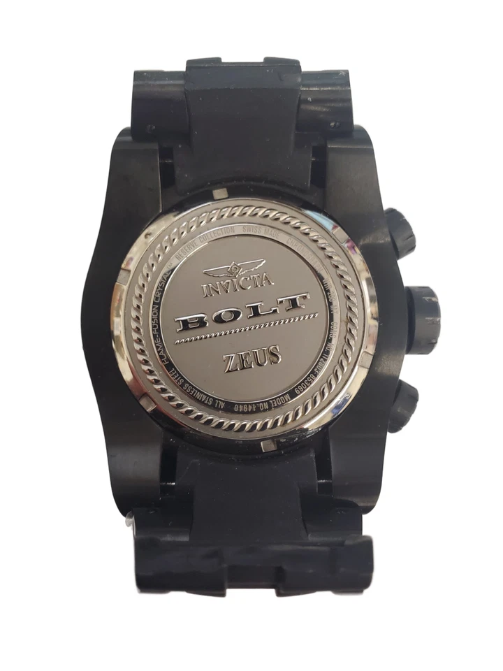Invicta 14940 52mm Bolt Zeus Fatto IN Svizzera Cronografo Rotto Cinturino Uomo - Immagine 2 di 4