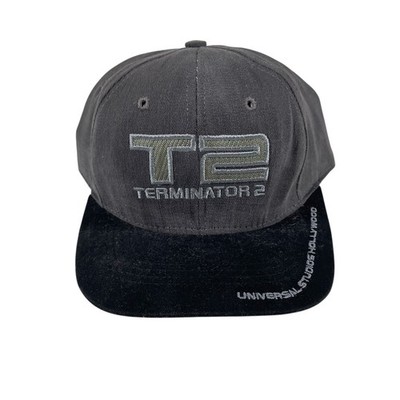 Vtg Terminator 2 T2 Youth Snapback Hat Movie Universal Studios Hollywood