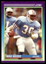 1990 SCORE NFL FOOTBALL SportsTrading Card #441 - MIKE ROZIER, Houston Oilers 🤩