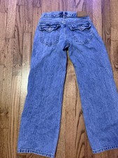 AEROPOSTALE Super Low Rise Baggy Wide Leg Jeans 00 Short