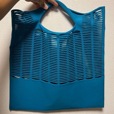 Issey Miyake Good Goods Mokko Tote Bag Blue Limited Edition VHTF Designer Collec