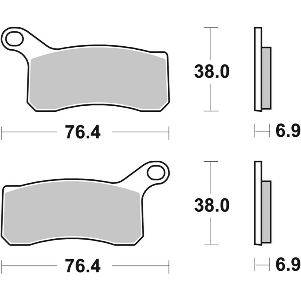 Brembo 07GR07SX Sintered Competition Brake Pads For Motorcycle