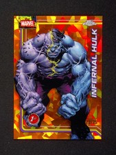 2026 Topps Chrome Sapphire Marvel Comics Infernal Hulk #54 Orange /25