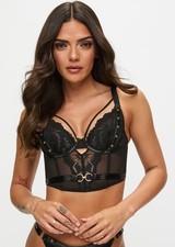 Ann Summers Unmistakable Corset Size 16 B/C Black RRP  35