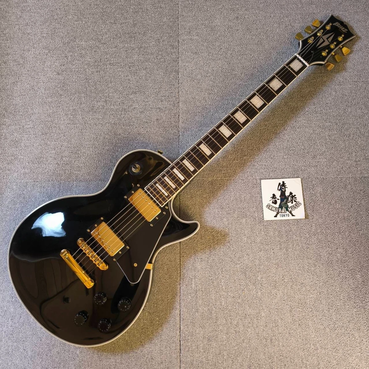 Blitz by ARIAPRO II Les Paul Custom Black Electric Guitar 4kg From