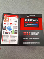 Waterproof First Aid Premium Kit 89pc For Your Car Or Home Gloves Blanket