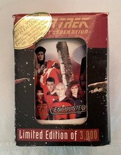 1997 Star Trek The Next Generation Limited Edition Tankard z metalową kartą i pudełkiem