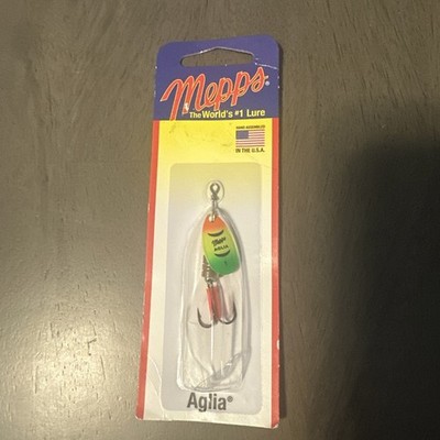 Mepps Aglia In-Line Spinner 1/8 Oz Plain Treble Hook Hot Firetiger Blade B1 HFT