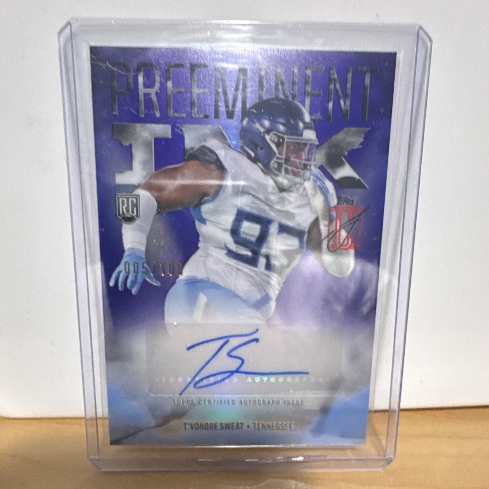 T'Vondre Sweat Topps Signature Class Preeminent Ink #PITS Base