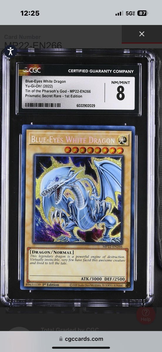 Blue-Eyes White Dragon MP22-EN266 2022 Tin of the Pharaoh's