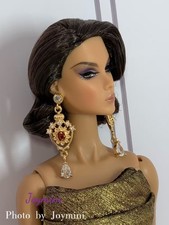Earrings For Fashion Royalty Integrity Poppy Parker NuFace Dolls Crystal Jewelry