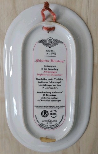 SET OF 5 VINTAGE BRADFORD EXCHANGE GERMAN GUARDIAN ANGEL SCENE PLATES 1995-96 - Picture 3 of 11