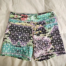 Lululemon Paradise Grid Groove Bike Shorts Size 4