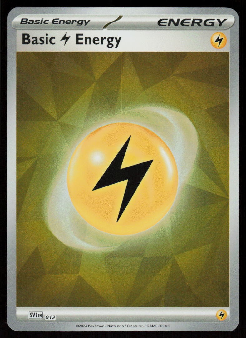 Basic Lightning Energy 012 Scarlet & Violet Energies Pokemon Holo Near Mint