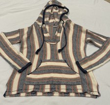 Rip Curl Women's Baja Soft Striped Knit Hoodie Long Slvs Beach Surf Boho MED