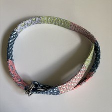 Vineyard Vines Kids Boy Girl Belt 32  Large 1  Thick Patchwork Whales Frogs