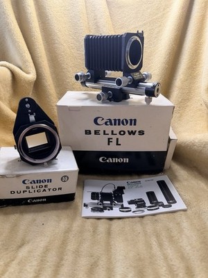Canon Bellows FL + Canon Slide Duplicator Very Clean Boxed Bundle