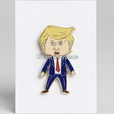 Original Happy Trump Face Pin 2026
